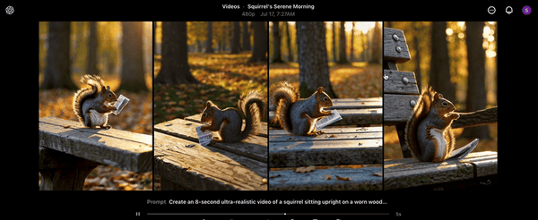 Sora for video generation